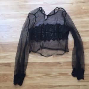 Sheer cover top